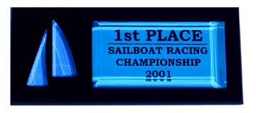 Blue Sailing Plaque